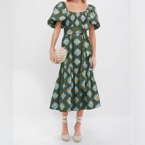Olive and Aqua Diamond Clary Dress NWT NO BELT